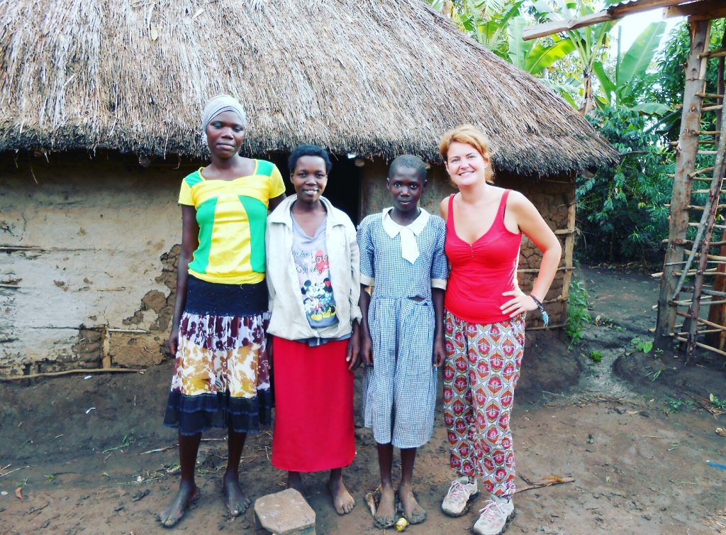 Forming connections: Natalia was able to get to know the community during here 6 weeks in Uganda